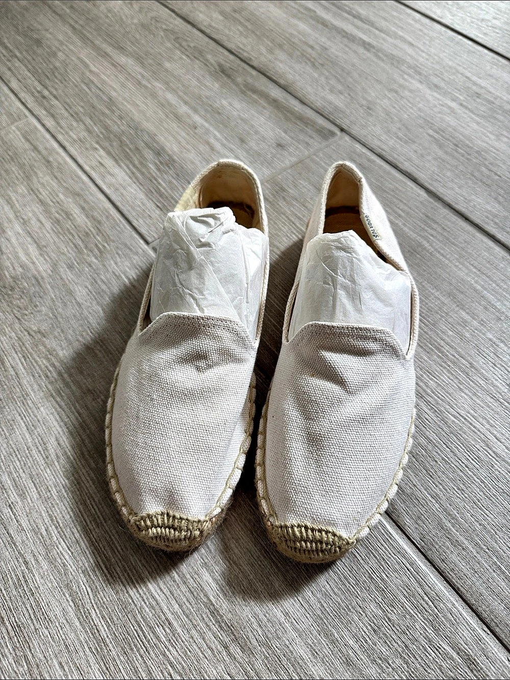 Soludos The Dali Original Espadrille Slip-On Shoes White US 6.5